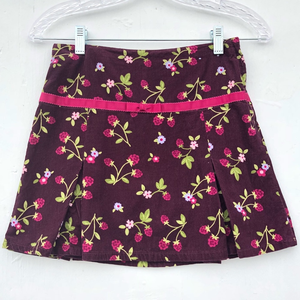 Gymboree Berry Sweet Purple Corduroy Skort 10 Girl